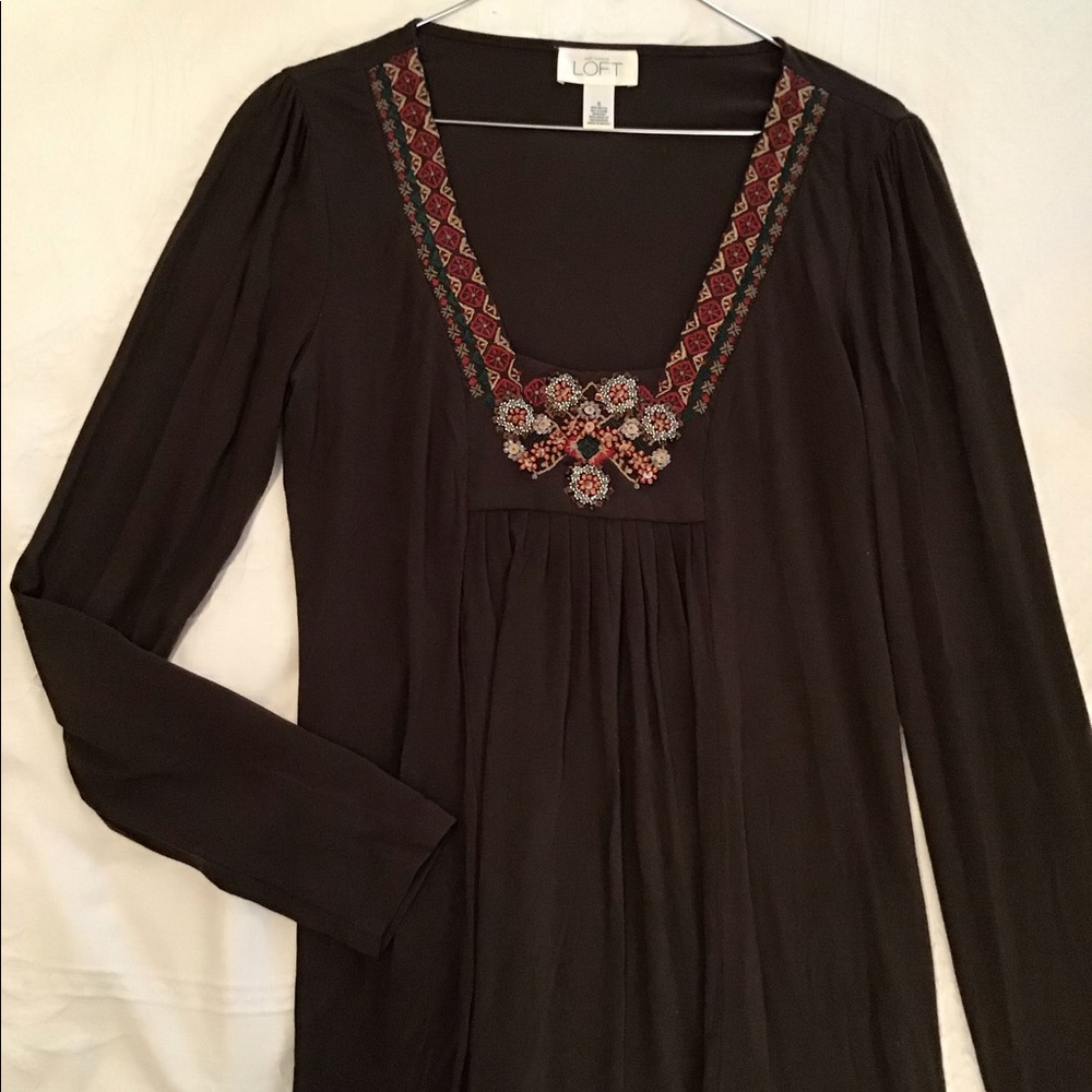 ANN TAYLOR LOFT top with beading